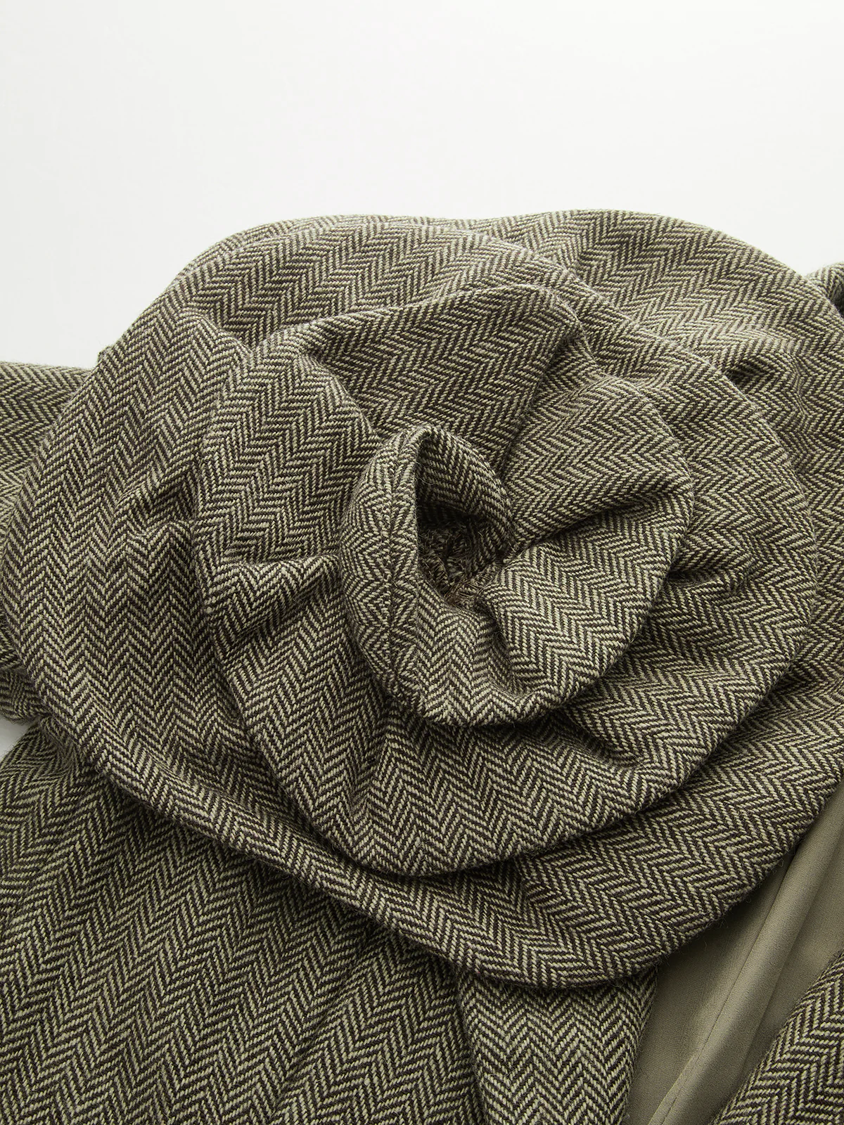 Large 3D Flower Single Button Tweed Blazer - Wholesalesil