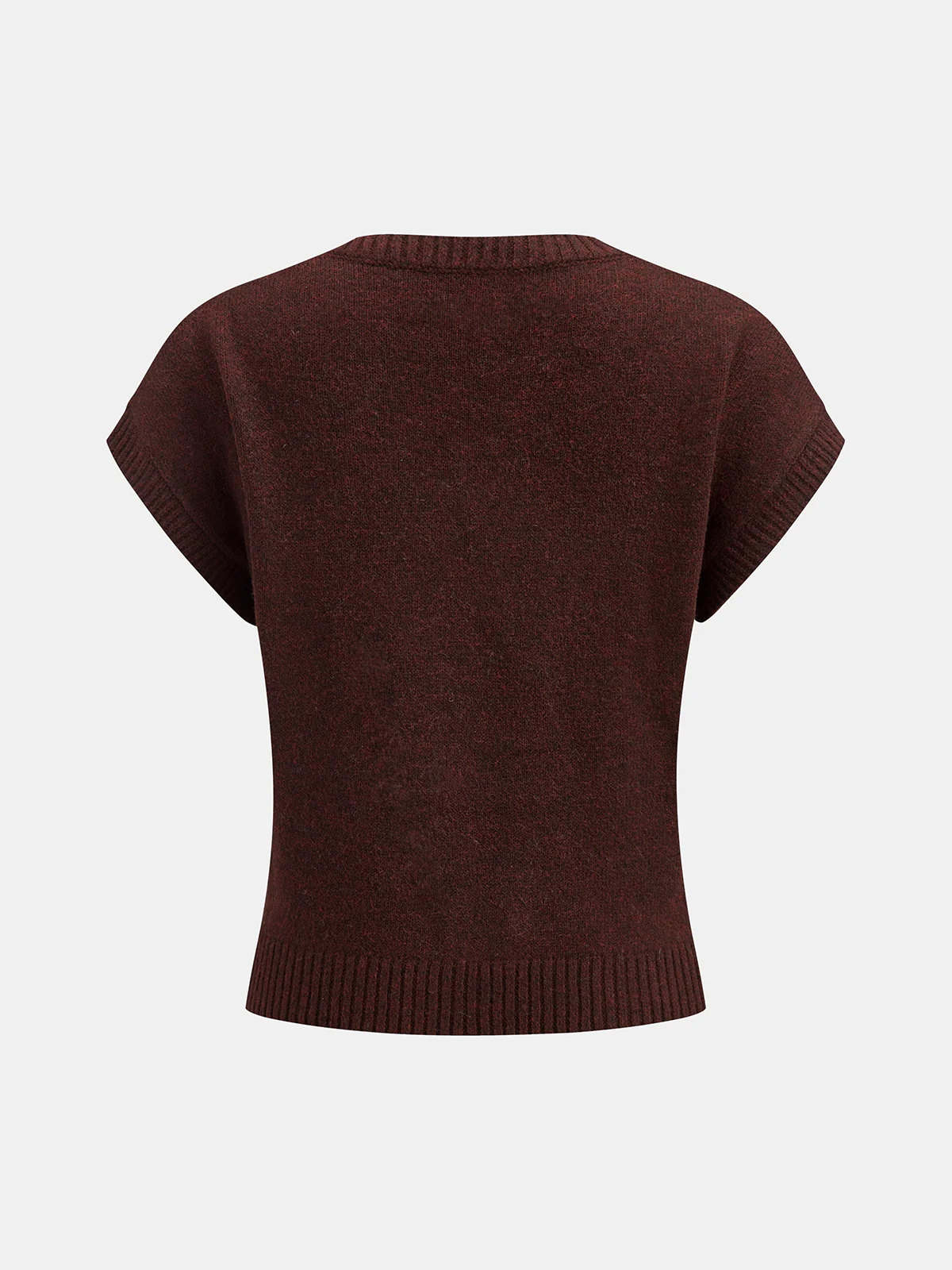 Argyle V-Neck Wool Blend Sweater Vest - Wholesalesil