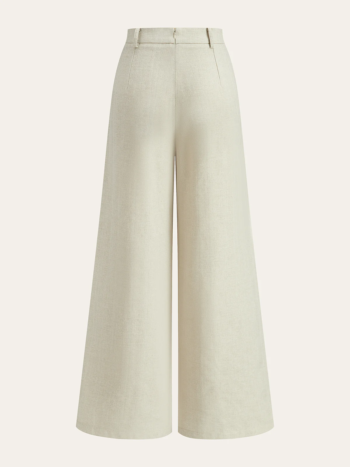 Linen Blend Wide-Leg Pants - Wholesalesil