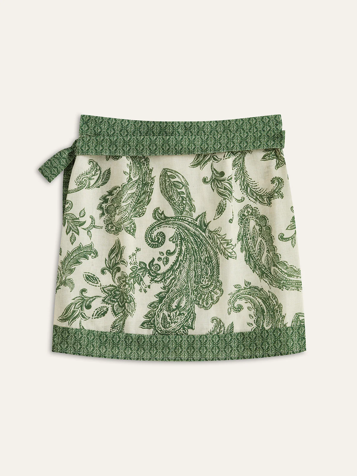 Paisley Print Wrap Skirt - Wholesalesil