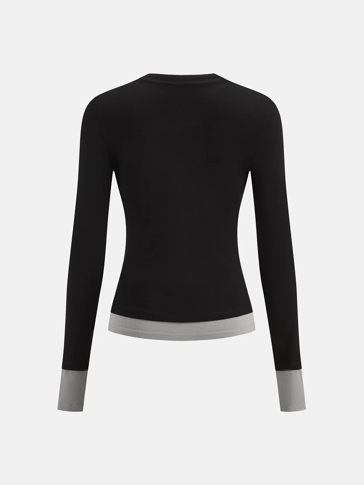 Color-Block Long-Sleeve Top - Wholesalesil