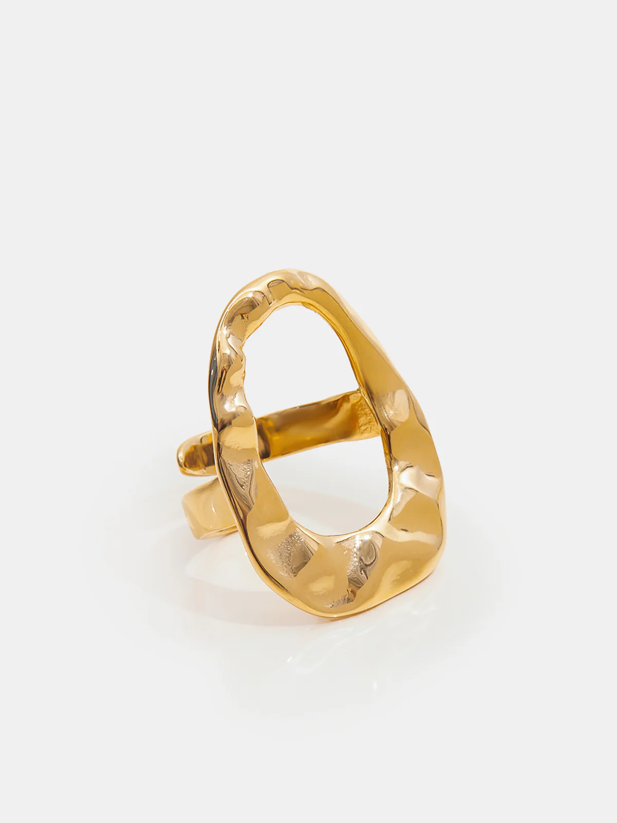 Hammered Irregular Ring - Wholesalesil