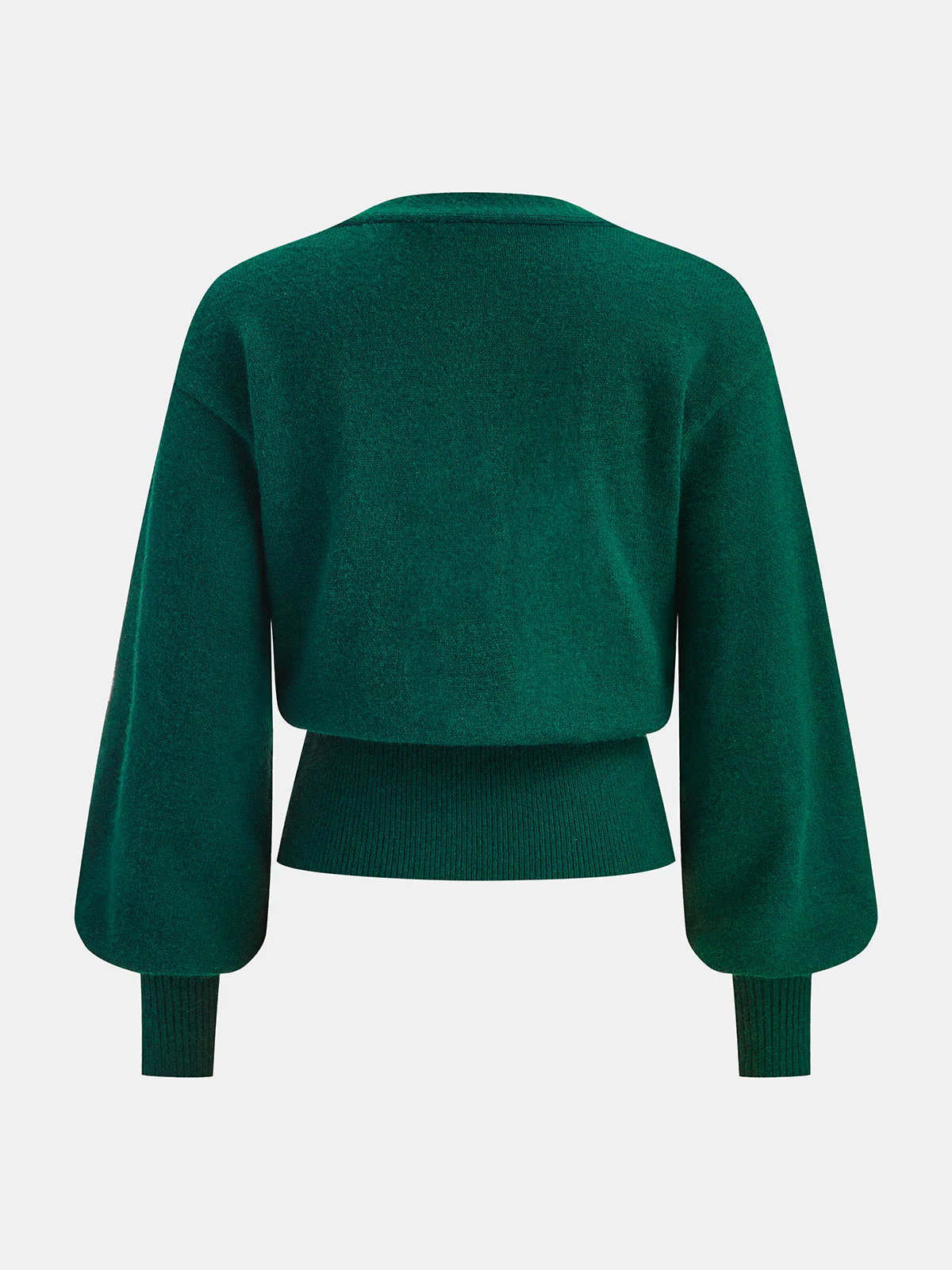 Metal Detail V-Neck Cardigan - Wholesalesil