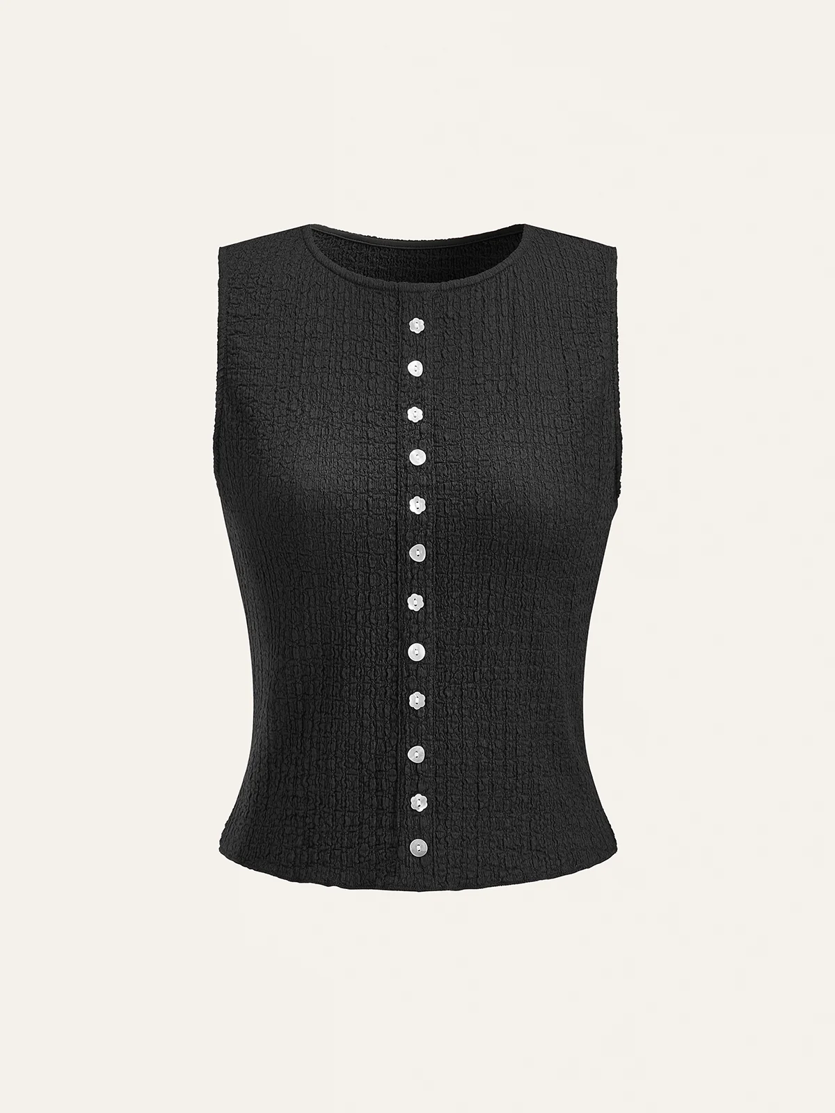 Decor Button Top and Midi Skirt Set - Wholesalesil