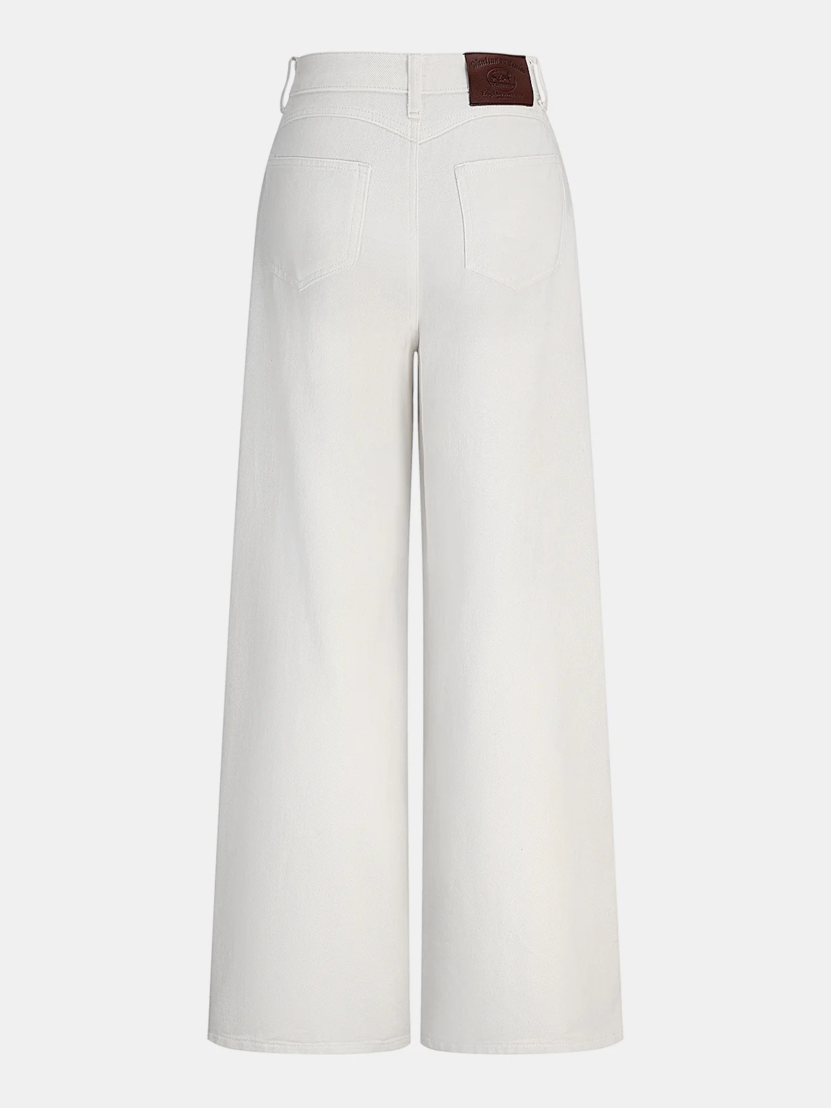Denim Mid-Waist Wide-Leg Pants - Wholesalesil