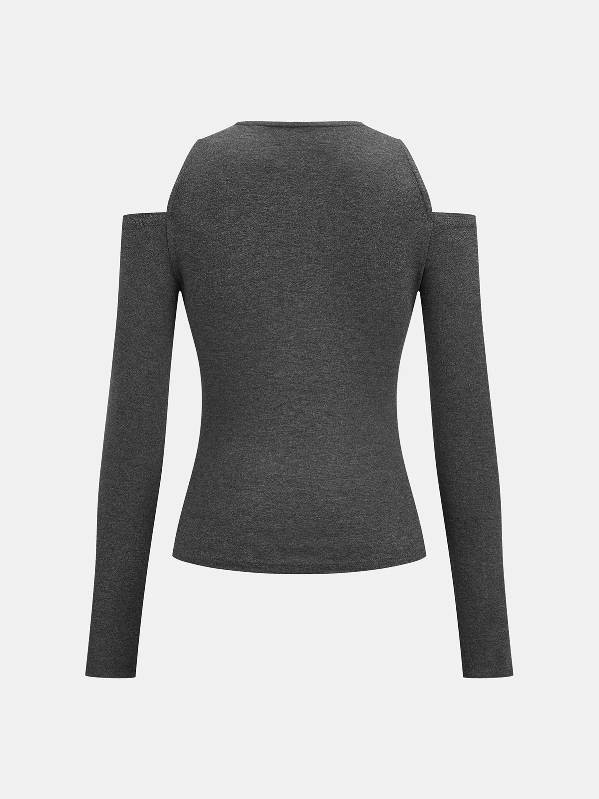 Cold-Shoulder Button-Front Knit Top - Wholesalesil