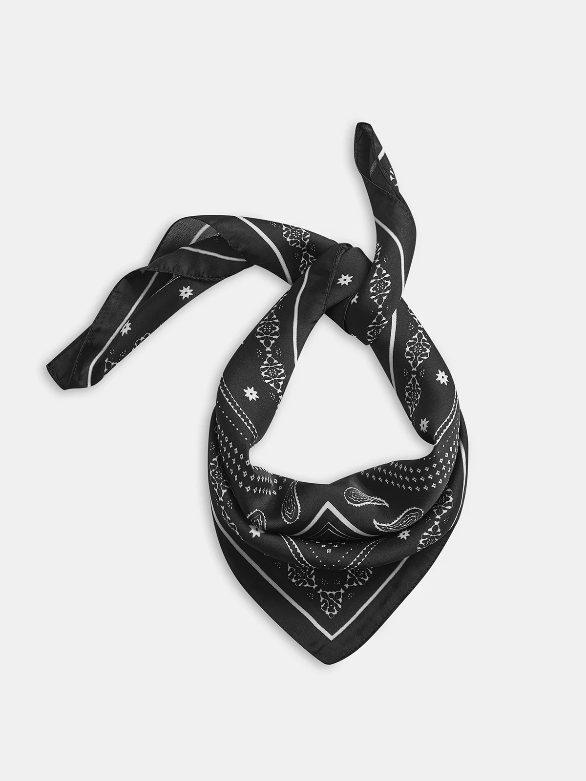 Paisley Pattern Square Scarf - Wholesalesil