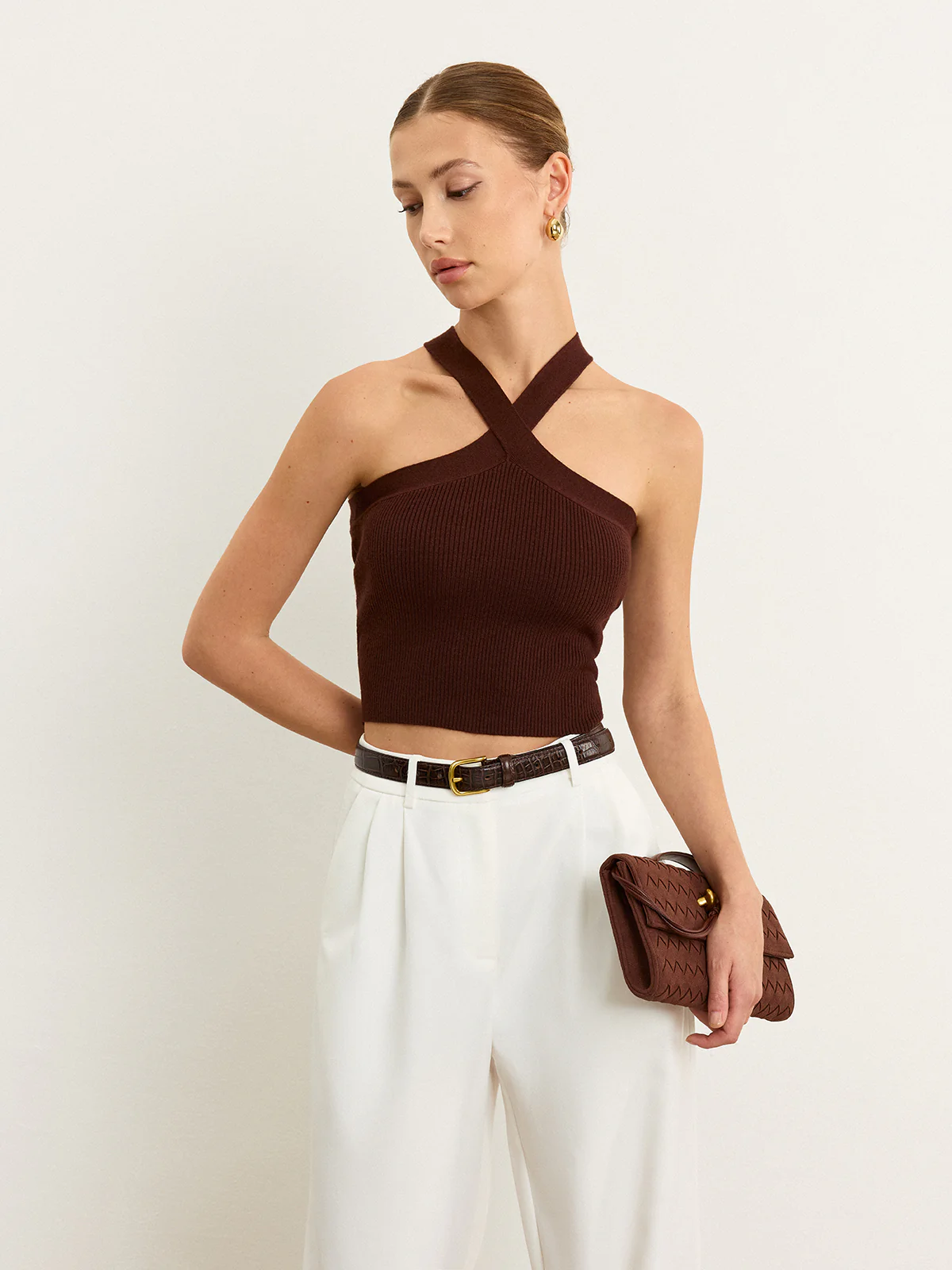 Knit Halter Top - Wholesalesil