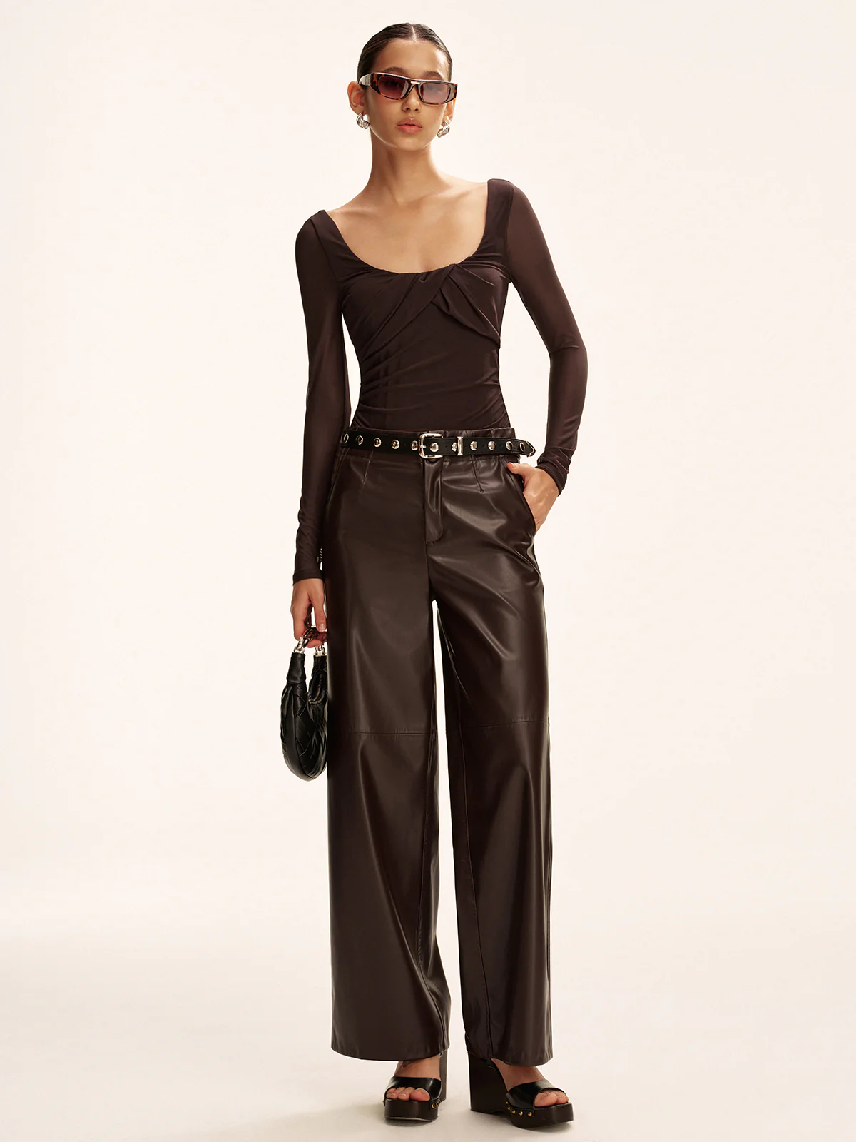 Twist Long-Sleeve T-Shirt - Wholesalesil