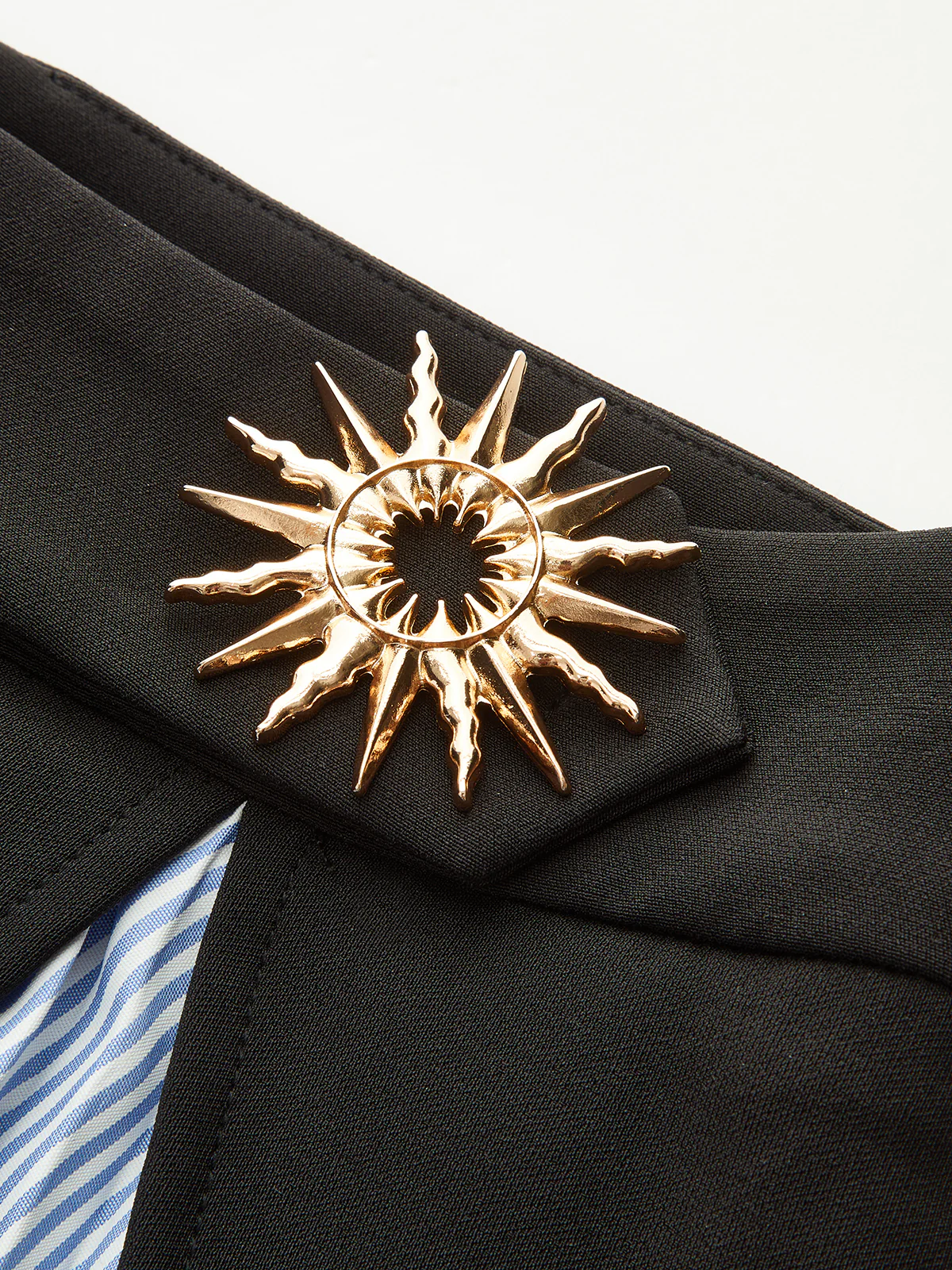 Asymmetric Striped-Panel Mini Skirt - Wholesalesil