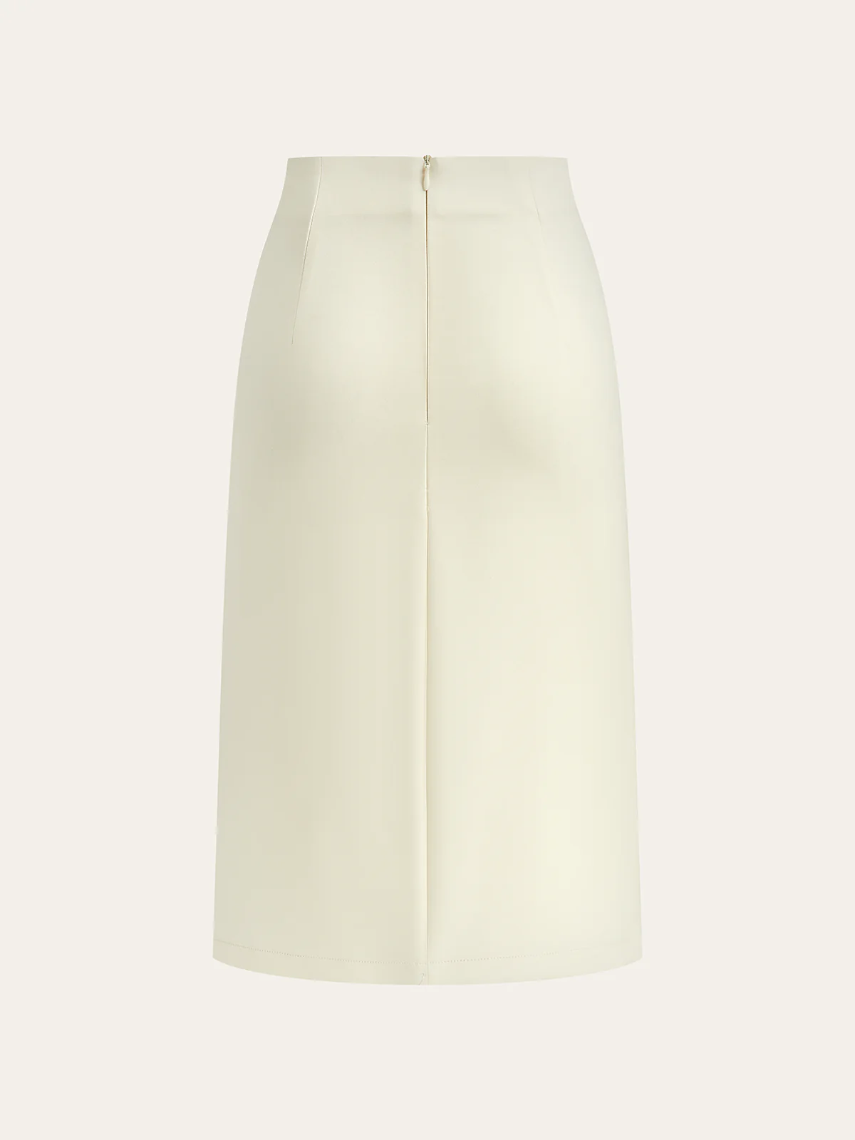 Metal Detail Slit Midi Skirt - Wholesalesil