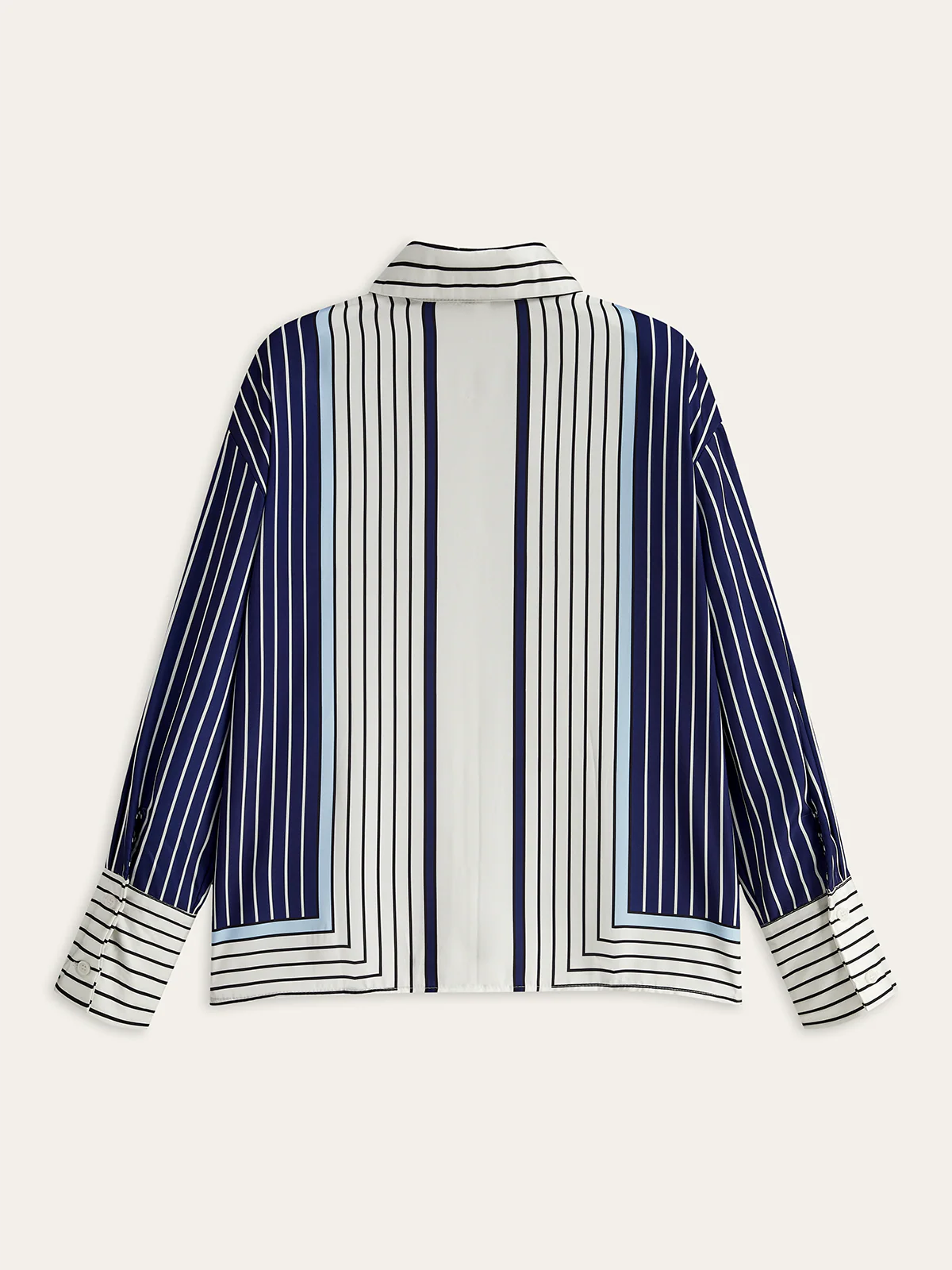 Asymmetrical Stripe Shirt - Wholesalesil