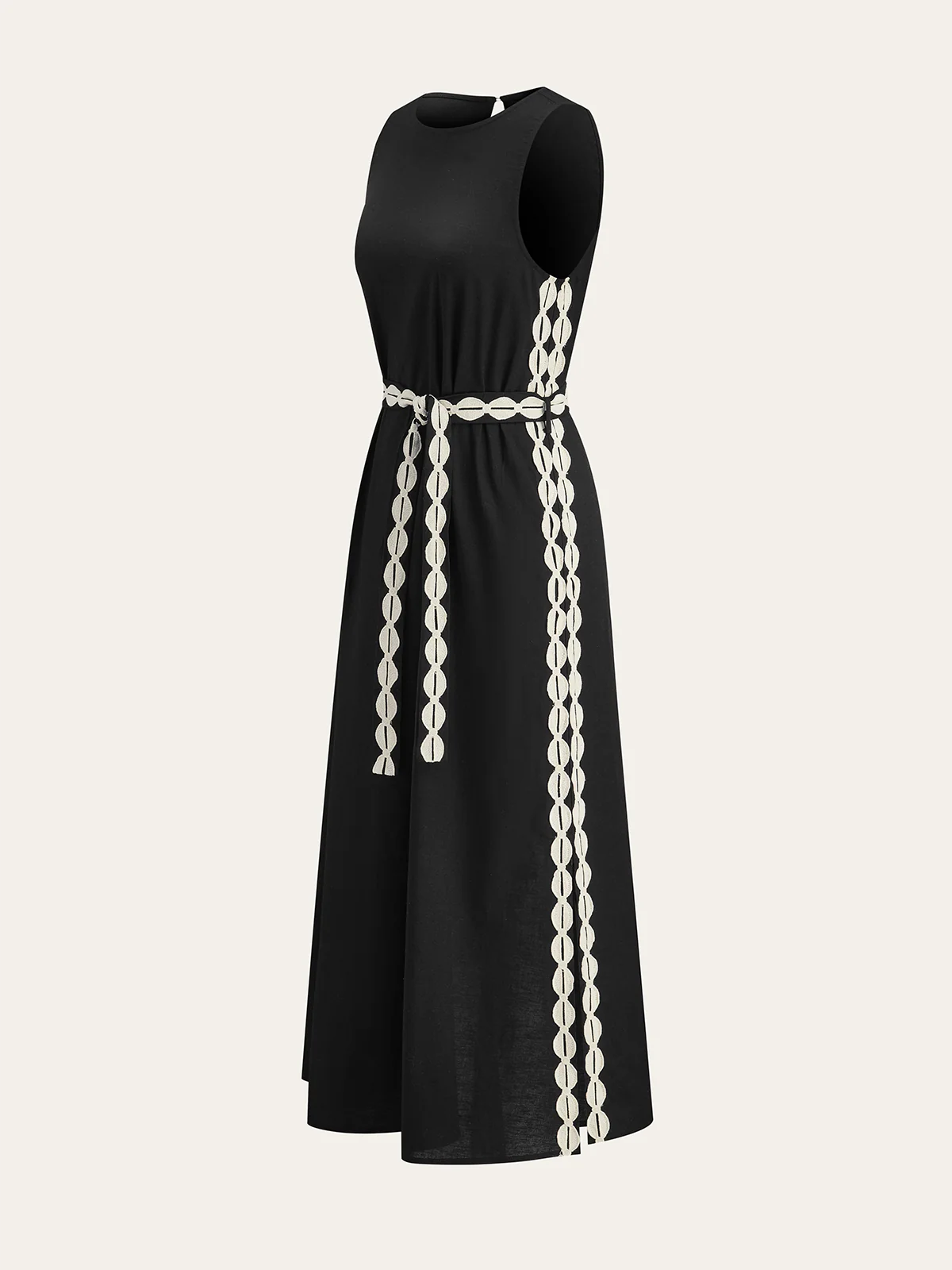 Contrast Trim Maxi Dress - Wholesalesil