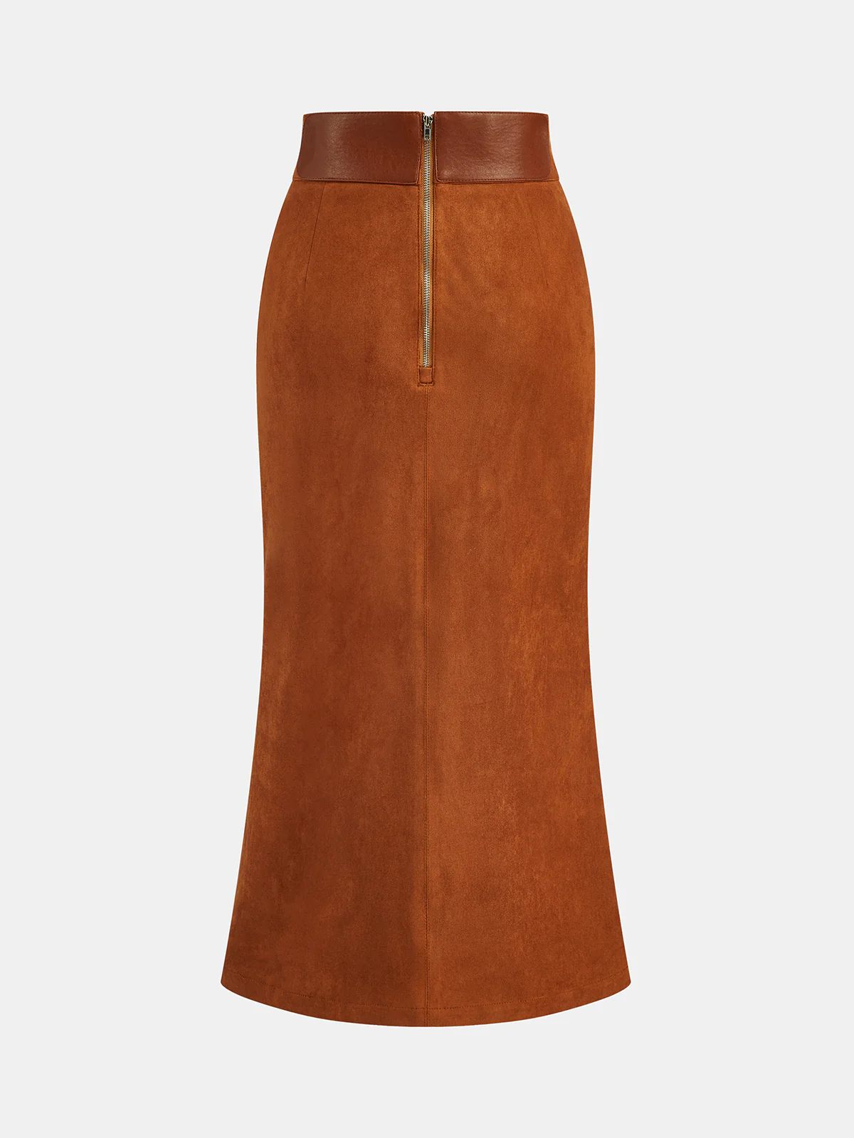 Suede Effect Horsebit Skirt - Wholesalesil