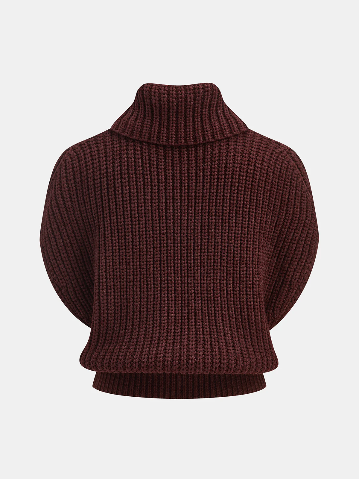 Cowl Neck Chunky Sweater Vest - Wholesalesil