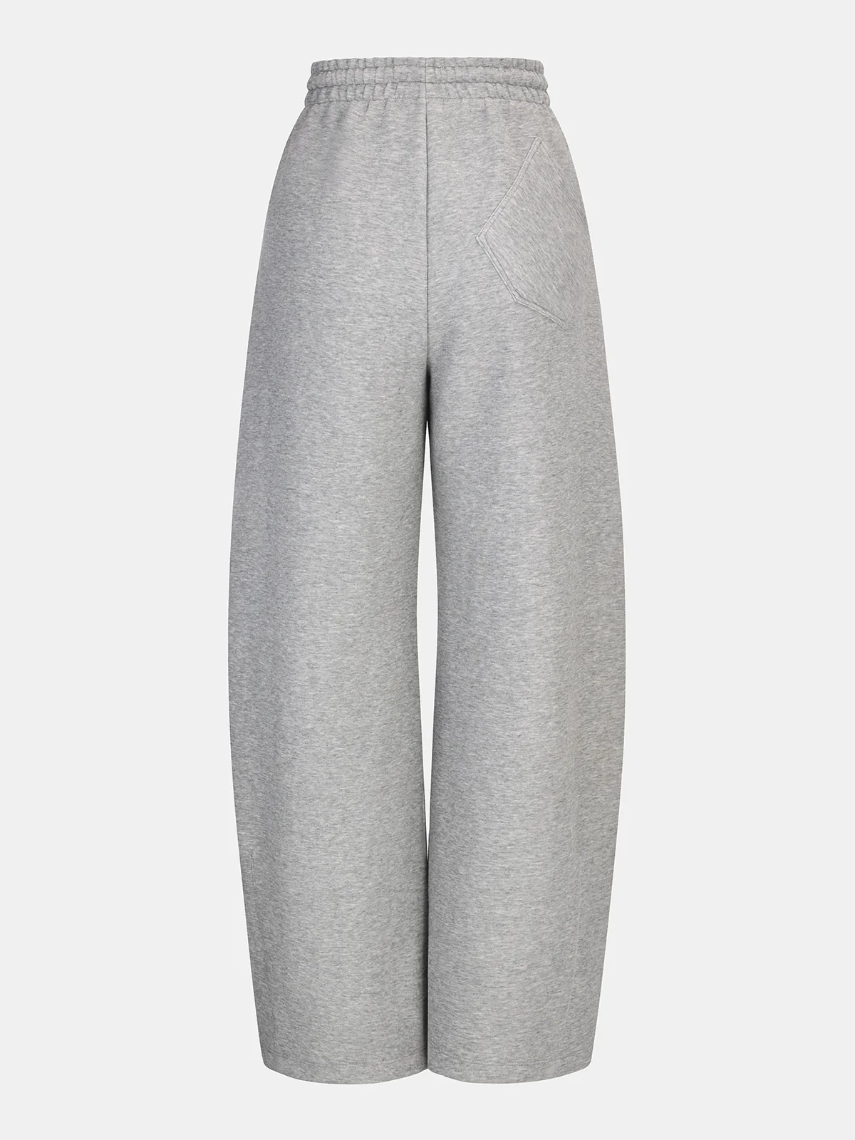 Curved-Leg Drawstring Sweatpants - Wholesalesil