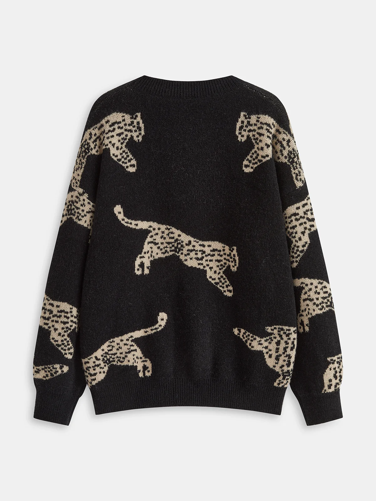 Leopard Print Sweater - Wholesalesil