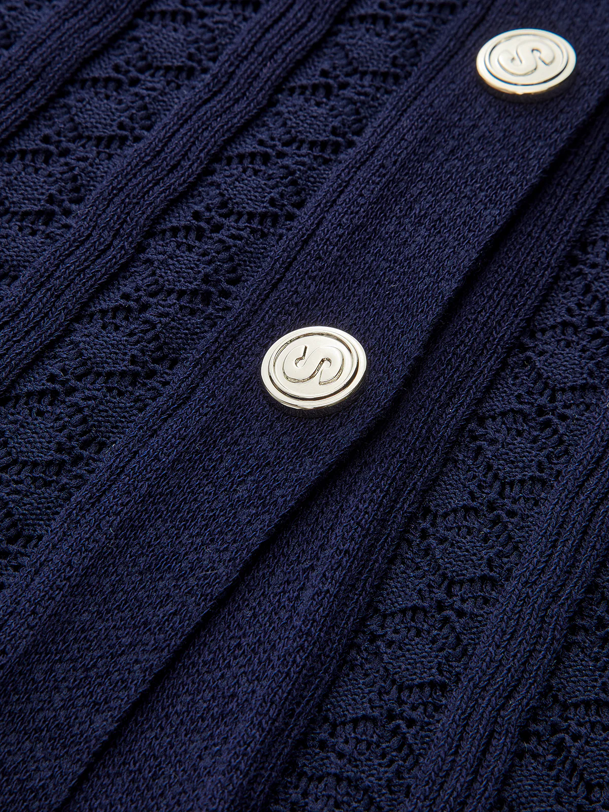 Button-Front Sheer-Knit Maxi Dress - Wholesalesil