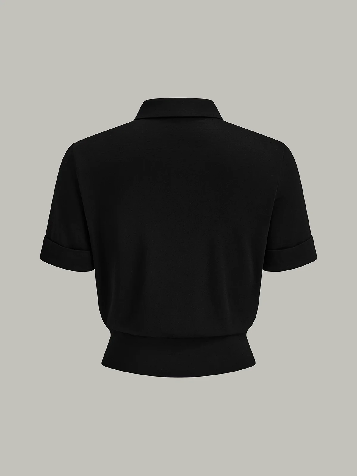 Color-Block Button-Front Blouse - Wholesalesil