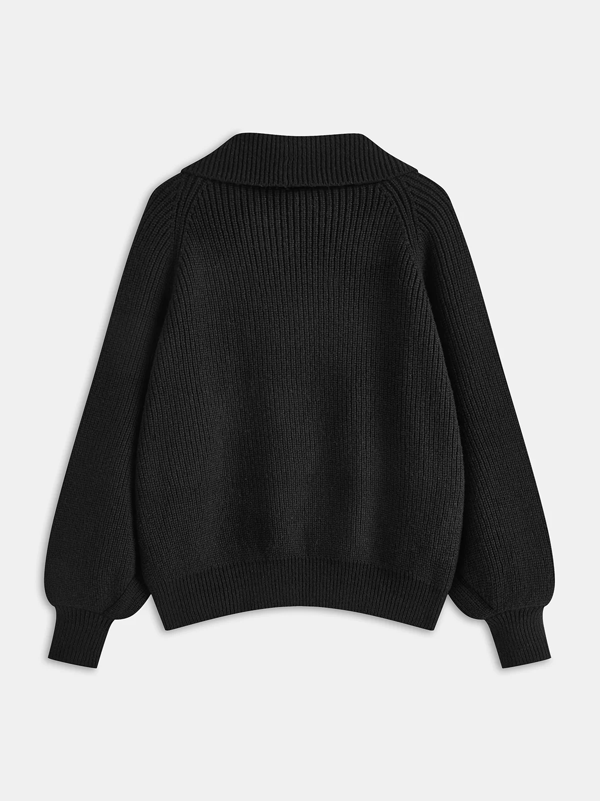 Shawl Collar Batwing Sleeve Knit Outerwear - Wholesalesil