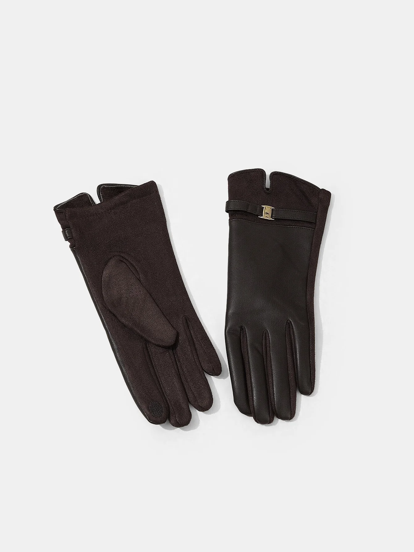 PU Leather Warm Gloves - Wholesalesil