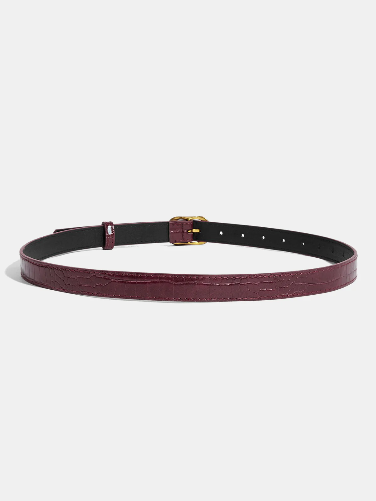 Crocodile Embossed PU Leather Belt - Wholesalesil