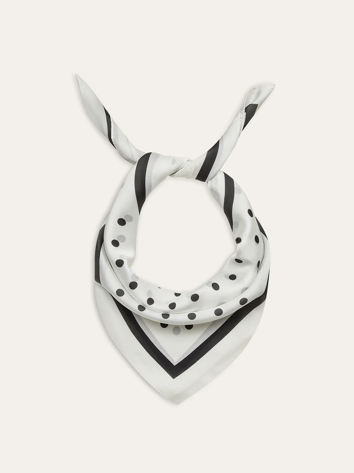 Polka Dot Square Scarf - Wholesalesil