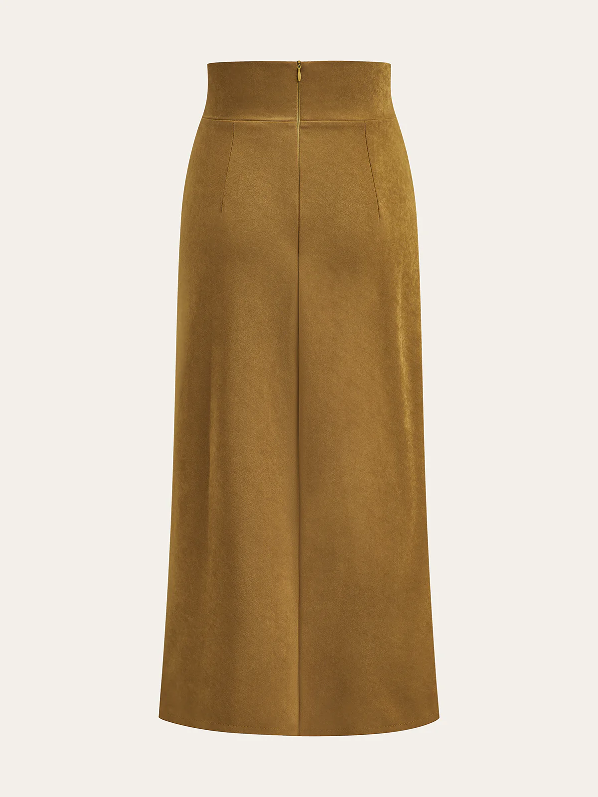 Twist Front Slit Midi Skirt - Wholesalesil