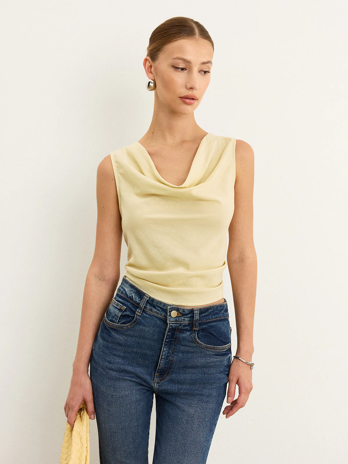 Tie-Back Bow Tank Top - Wholesalesil