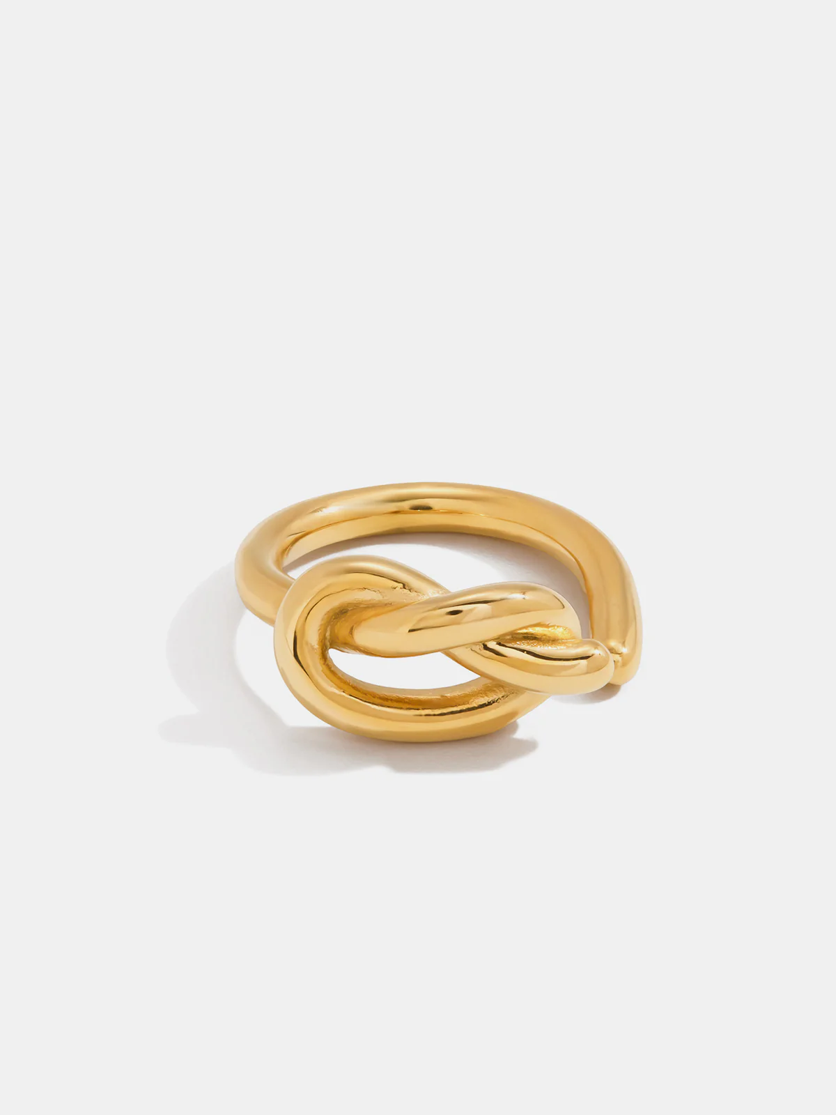 Golden Knot-Design Open Ring - Wholesalesil