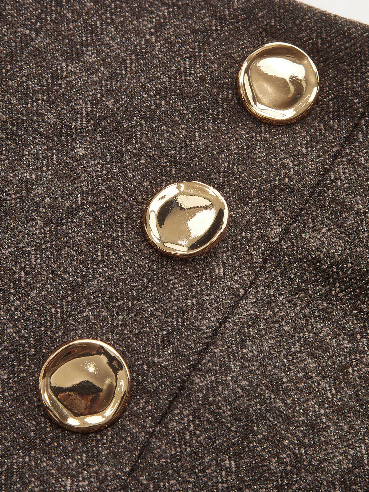 Buttoned Twill Retro Pants - Wholesalesil