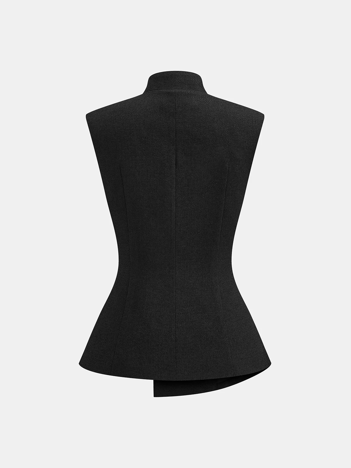 Metal-Button Tailored Vest - Wholesalesil
