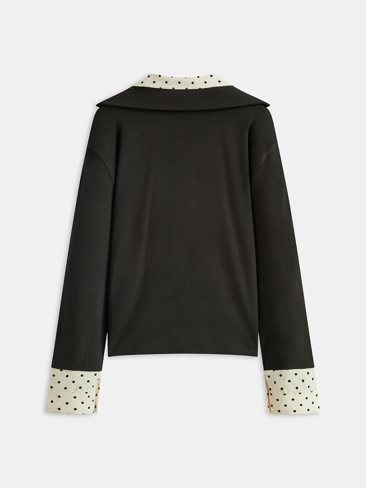 2 in 1 Polka Dot Contrast Bouse - Wholesalesil