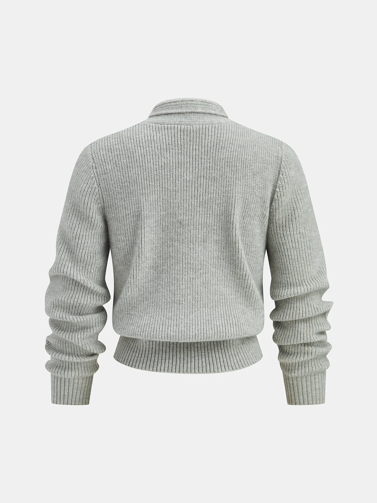 Tie Neck Metal Button Knit Cardigan - Wholesalesil