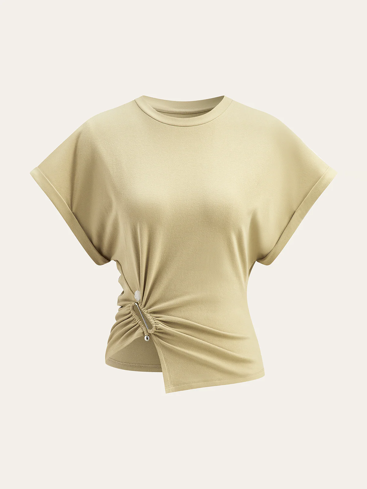 Asymmetrical Ruched Top - Wholesalesil