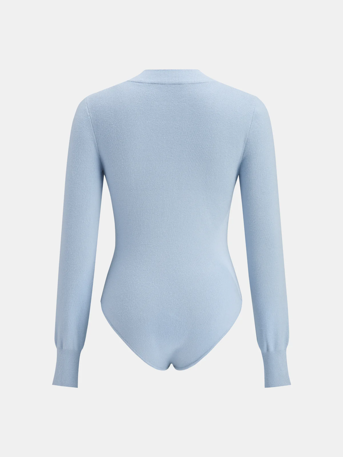 Henley Neck Button-Down Knit Bodysuit - Wholesalesil