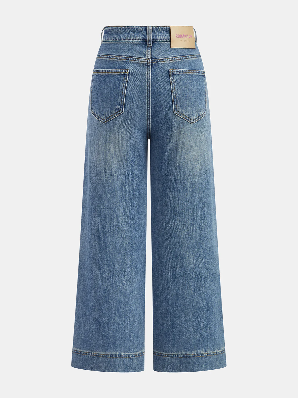 High-Waisted Wide-Leg Jeans - Wholesalesil