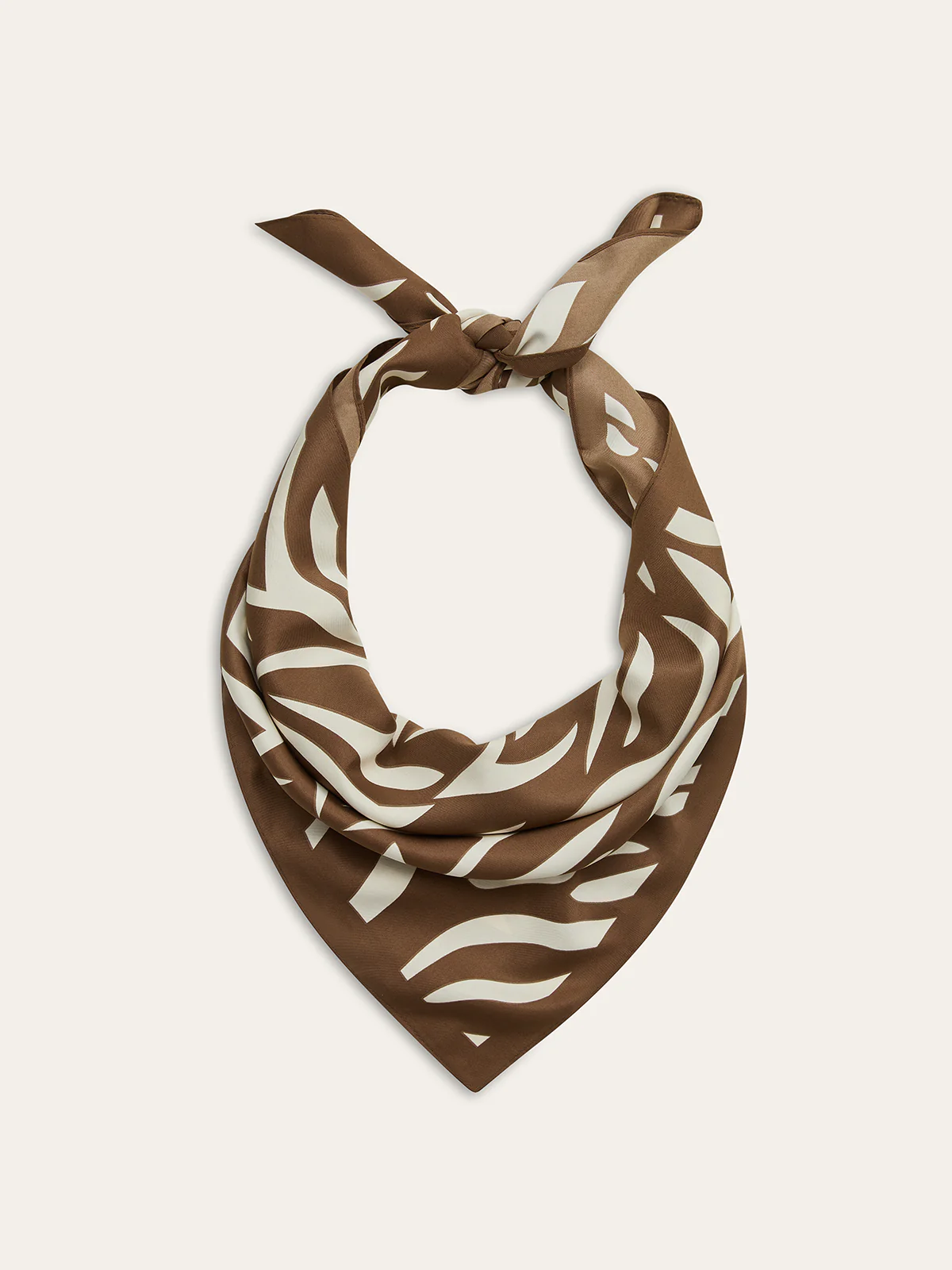 Zebra-Print Square Scarf - Wholesalesil