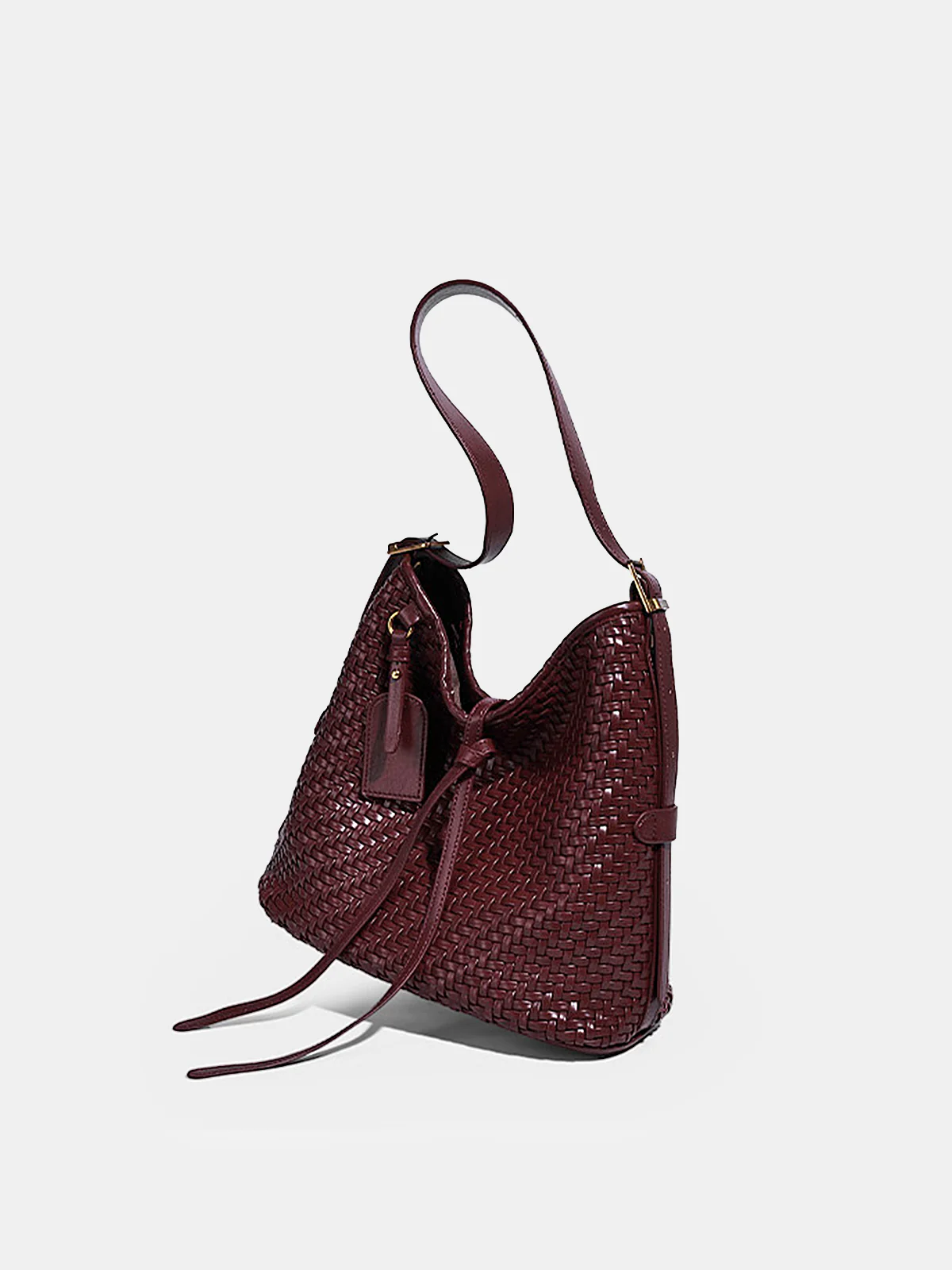Woven PU Bucket Bag - Wholesalesil